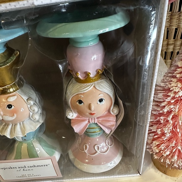 Cupcakes and Cashmere candle holder stand king queen nutcracker pastel pinkmas - Picture 8 of 15